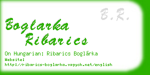 boglarka ribarics business card